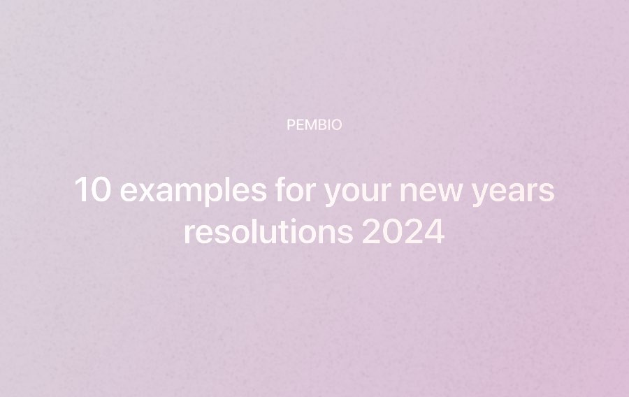 New years resolutions and goals 2024 examples