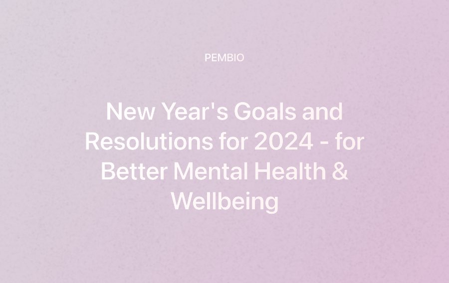 New years resolutions and goals 2024
