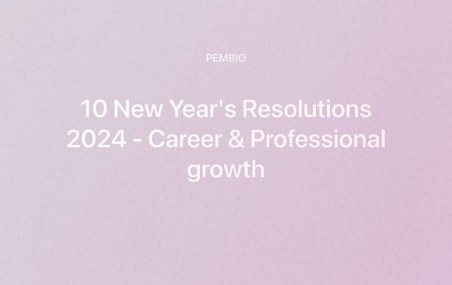 New years resolutions and goals 2024 career growth
