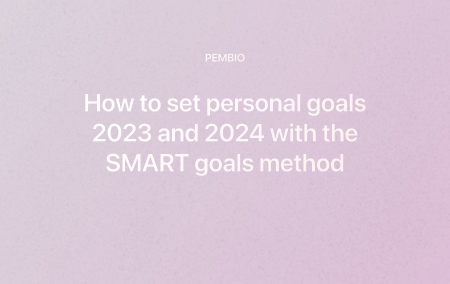 SMART goals 2023 and 2024